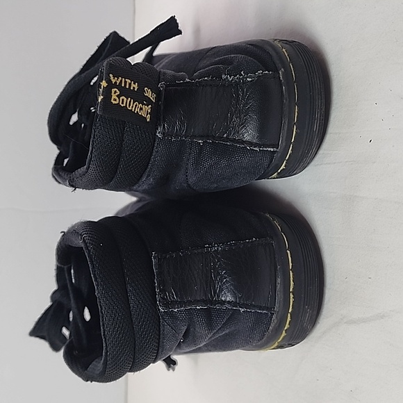 Dr. Martens Size 9 Alfie Black Canvas Combat Boots Shoes - Picture 8 of 10